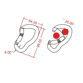 Karabiner Ergo Bent Gate
