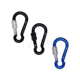 Spiralkabel Minikarabiner 4mm