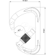 Stahlkarabiner Aliens D Screw