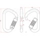 Stahlkarabiner Aliens HMS Trilock