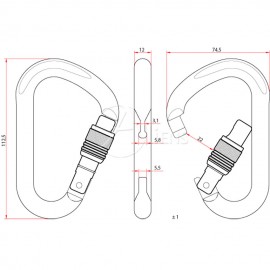 Stahlkarabiner Aliens HMS Screw