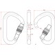 Stahlkarabiner Aliens HMS Screw