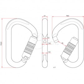 HMS Karabiner Aliens Twistlock