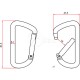 Zubehörkarabiner Accessory D Straight
