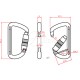 Zubehörkarabiner Accessory D Twistlock