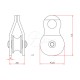 Umlenkrolle Standard Pulley 30kN