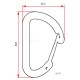 Zubehörkarabiner Flat D Micro 4